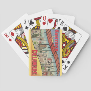 Retro Wilmington Delaware Playing Cards