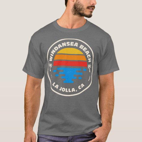 Retro Windansea Beach La Jolla California Vintage  T_Shirt