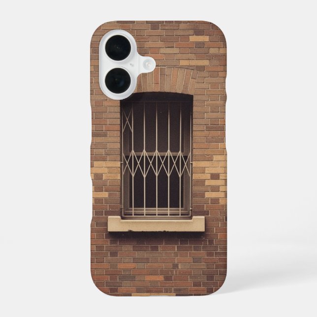 Retro Window Grille iPhone Case (Back)