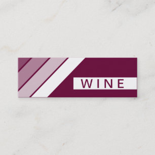 retro WINE Mini Business Card
