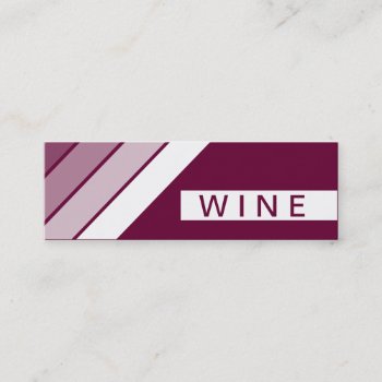 Retro Wine Mini Business Card by asyrum at Zazzle