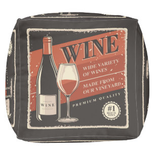 Retro Wine party Pouf
