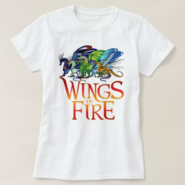 Retro Wings of Fire All Together Queen of Pyrrhia T-Shirt (Design Front)
