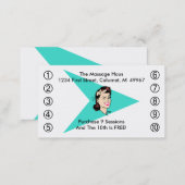 Retro Wink Business Punch Cards Any business (Front/Back)