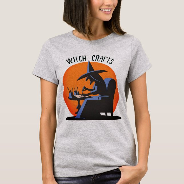 Retro Witch Craft Halloween T-Shirt (Front)