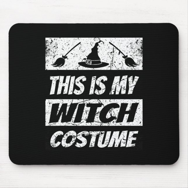 Retro Witch Halloween Matching Group Costume Spook Mouse Pad (Front)