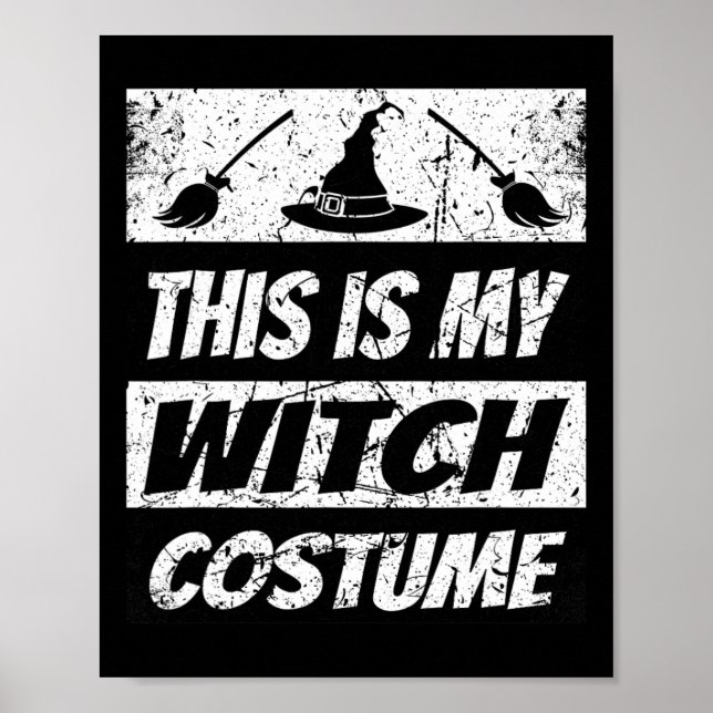 Retro Witch Halloween Matching Group Costume Spook Poster (Front)