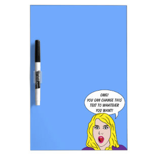 RETRO WOMAN custom message board