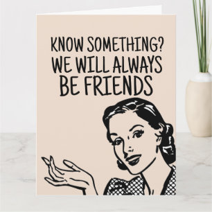 RETRO WOMAN HOUSEWIFE BESTIE BIRTHDAY FUNNY CARDS