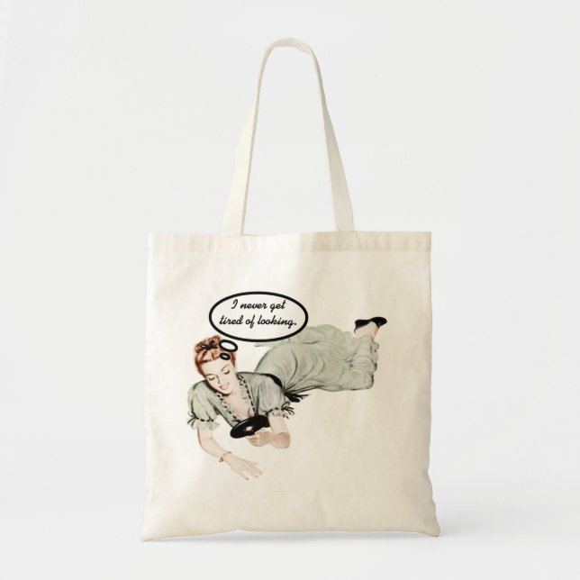 Retro Woman Humor Tote Bag (Front)