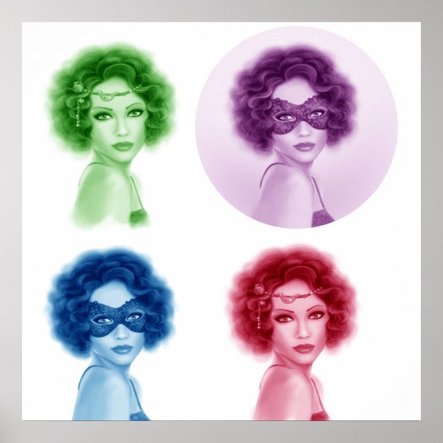 Retro womans poster (Front)