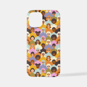 Retro Women of the World Pattern iPhone 12 Mini Case