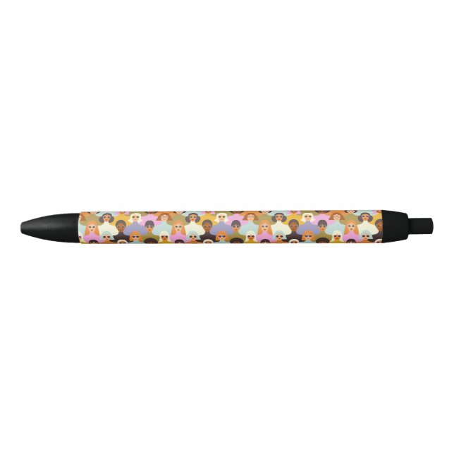 Retro Women of the World Pattern Pen (Front)