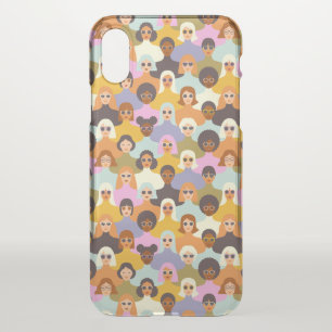 Retro Women of the World Pattern iPhone X Case