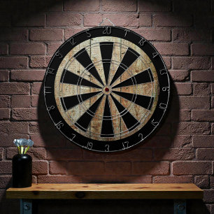 Retro Wood Wooden Texture Pattern Dart Board