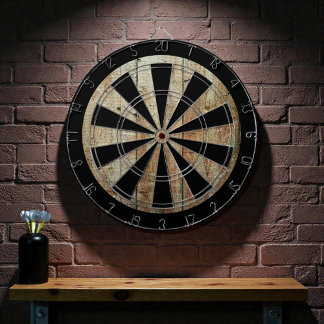 Retro Wood Wooden Texture Pattern Dart Board