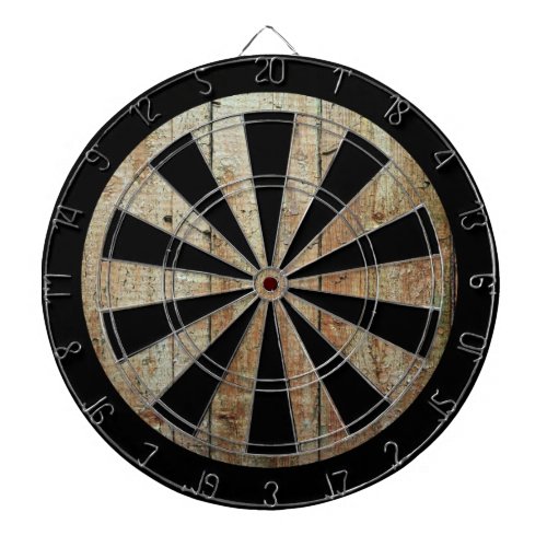 Retro Wood Wooden Texture Pattern Dart Board