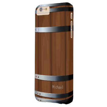 Retro Wooden Beer Barrel Barely There Iphone 6 Plus Case by zlatkocro at Zazzle