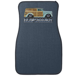 Retro Woody Lowrider Car Floor Mat