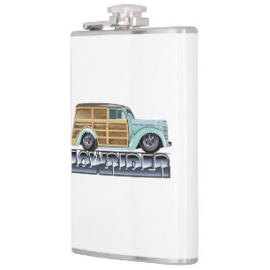 Retro Woody Lowrider Flask