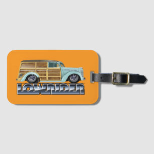 Retro Woody Lowrider Luggage Tag