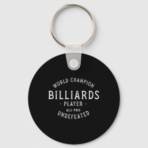 Retro World Champion Billiards Keychain