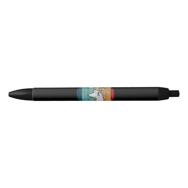 Retro World Map Pen (Front)