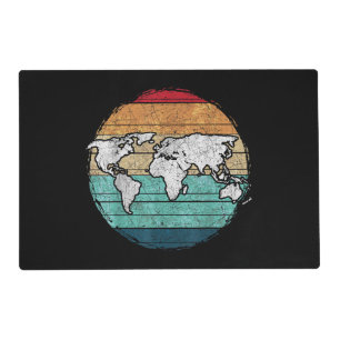 Retro World Map Placemat