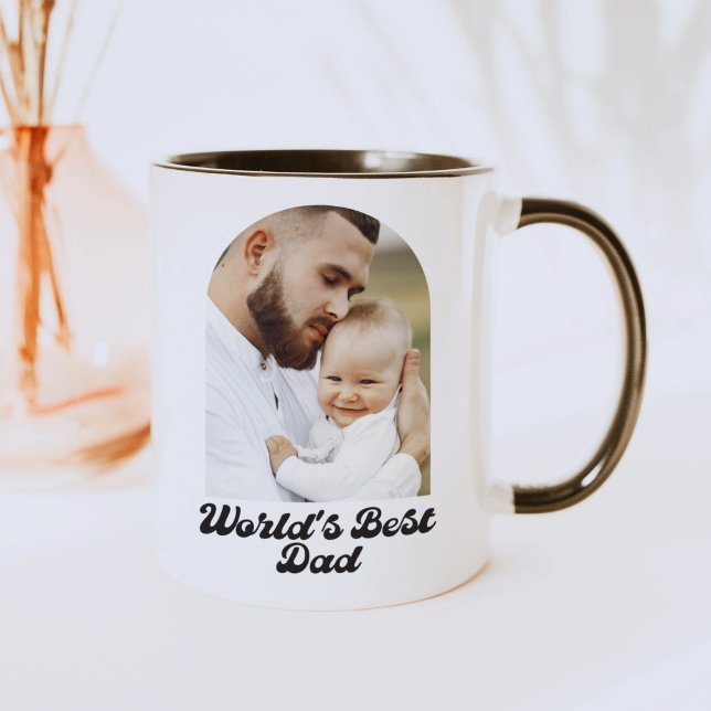 Retro World's Best Dad Custom Note Mug (Creator Uploaded)