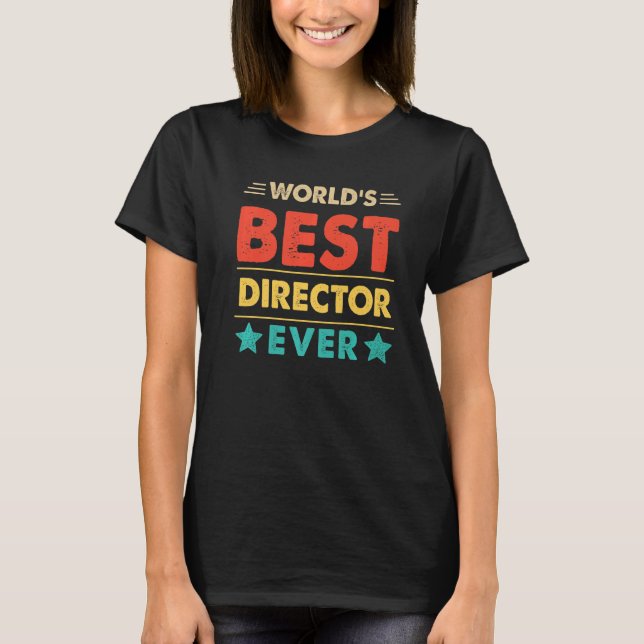 Retro World's Best Director Ever   T-Shirt (Front)