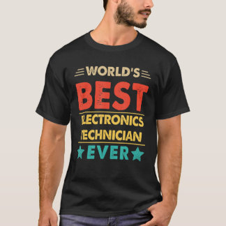 Retro World's Best Electronics Technician Ever T-Shirt