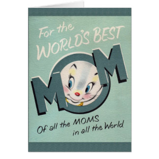 Retro World's Best Mom Mother's Day Card