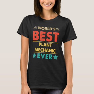 Retro World's Best Plant Mechanic Ever T-Shirt