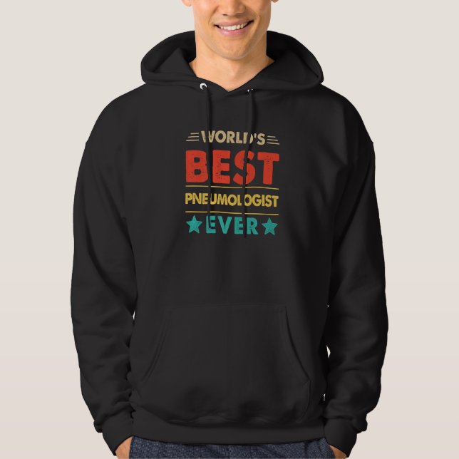 Retro World's Best Pneumologist Ever   Hoodie (Front)