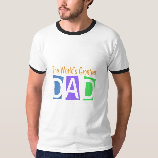 Retro World's Greatest Dad T-Shirt (Front)
