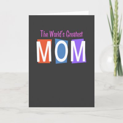 Retro World&#39;s Greatest Mom Card