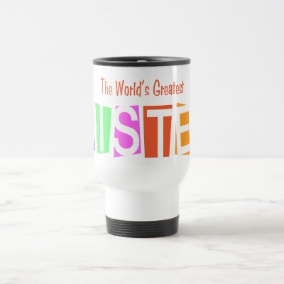 Retro World's Greatest Sister Travel Mug