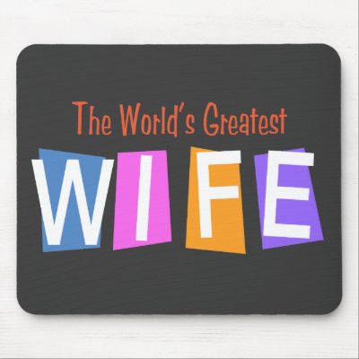 Retro World's Greatest Wife Mouse Pad