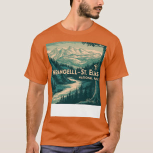 Retro Wrangell St Elias National Park TShirt