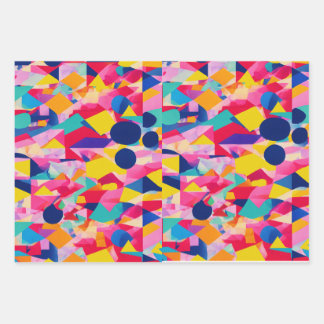 retro wrapping paper sheets