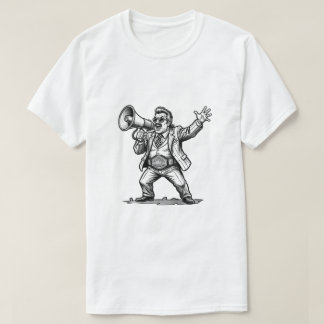 Retro Wrestling Manager Megaphone Championship T-Shirt