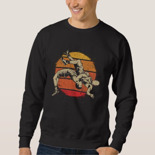 Retro Wrestling Sport Fighter Wrestlers Sweatshirt