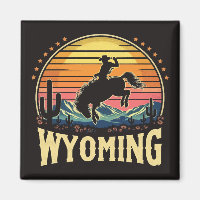 Retro Wyoming Cowboy