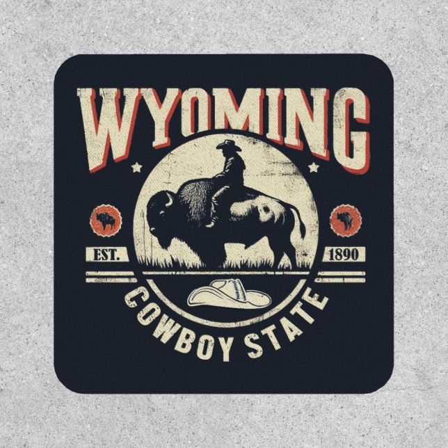 Retro Wyoming Patch (Front)