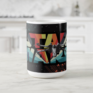 Retro X-Wing Starburst Star Wars Logo Coffee Mug