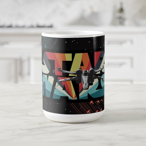Retro X_Wing Starburst Star Wars Logo Coffee Mug