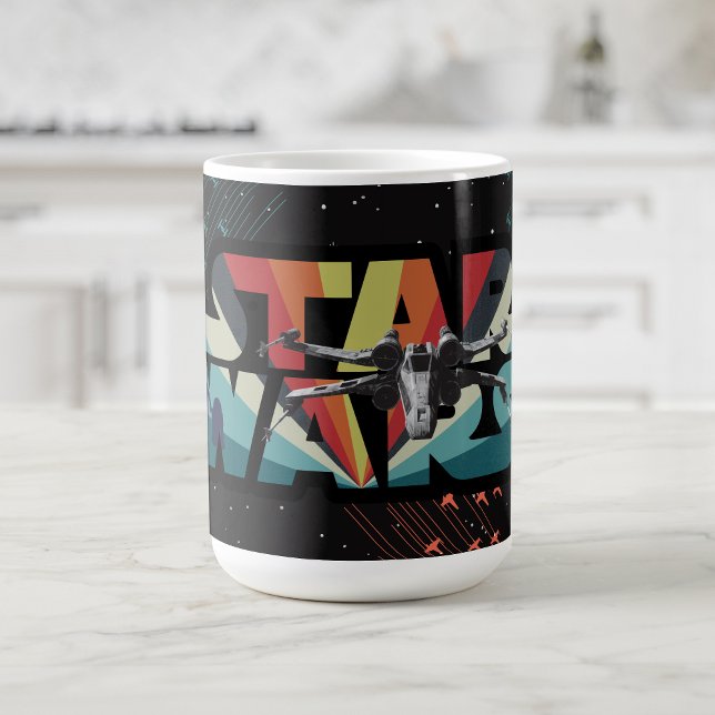Retro X-Wing Starburst Star Wars Logo Coffee Mug (Creator Uploaded)