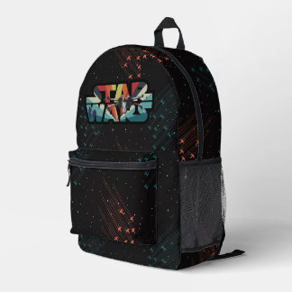Retro X-Wing Starburst Star Wars Logo Printed Backpack