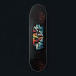 Retro X-Wing Starburst Star Wars Logo Skateboard<br><div class="desc">Star Wars: Logo-Mania | Colorful retro starburst featuring an X-Wing fighterjet,  R2-D2,  and C-3PO within the letters of the Star Wars logo.</div>