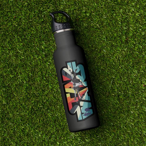 Retro X_Wing Starburst Star Wars Logo Stainless Steel Water Bottle